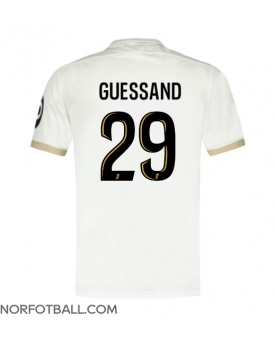 Billige Fotballdrakt OGC Nice Evann Guessand #29 Replika Bortedrakt 2024-25 Kortermet